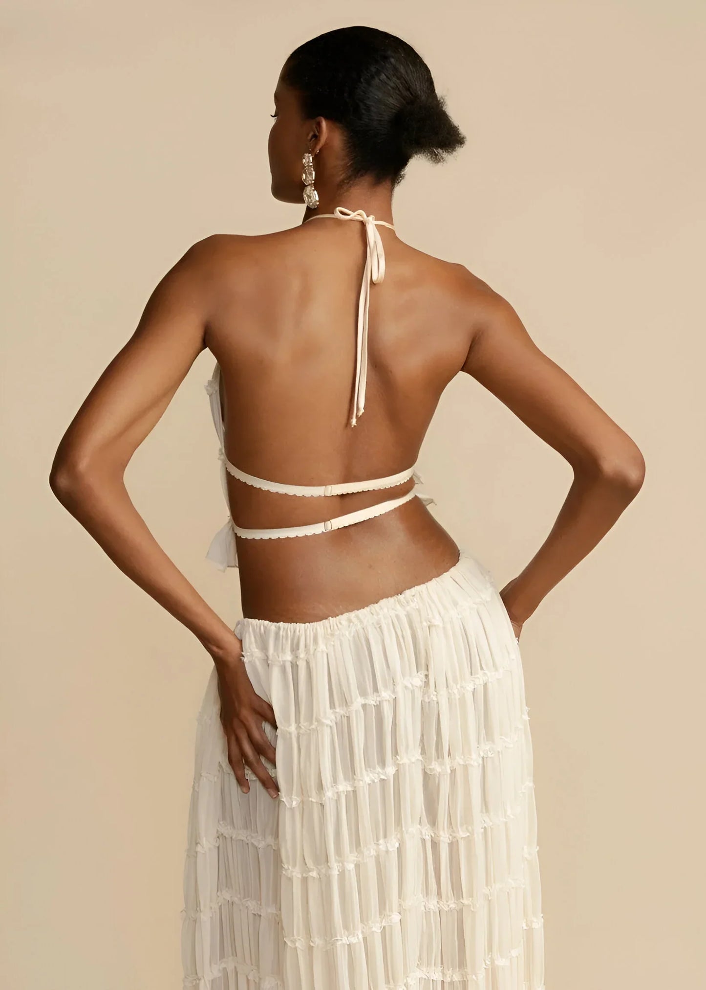 Leire | Conjunto de top con tirantes y falda