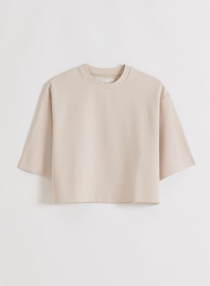 Manga corta holgada Sand Luxe
