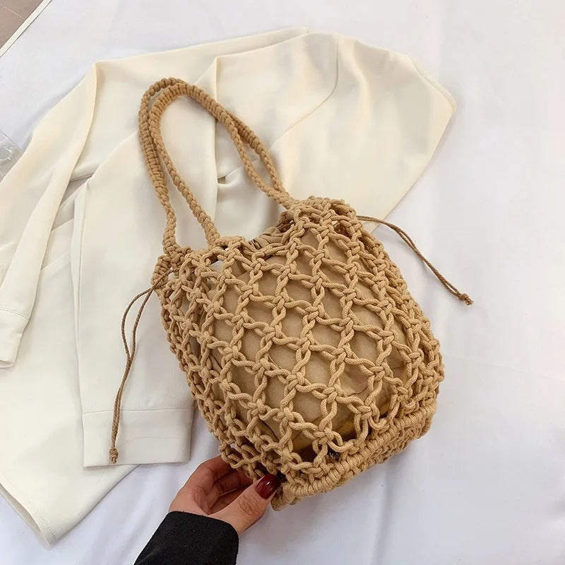 Bolso de playa trenzado